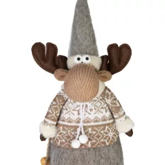   MagicHome Karácsonyi Dekoráció, Lány Rénszarvas, 21 x 13 x 53 cm