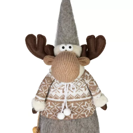MagicHome Karácsonyi Dekoráció, Lány Rénszarvas, 21 x 13 x 53 cm