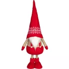 MagicHome Karácsonyi Dekoráció, Törpe, kihúzható lábakkal, 21 x 13 x 90 cm