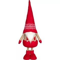   MagicHome Karácsonyi Dekoráció, Törpe, kihúzható lábakkal, 21 x 13 x 90 cm