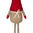 MagicHome Karácsonyi Dekoráció, Törpe, Lány kihúzható lábakkal, 21 x 13 x 90 cm