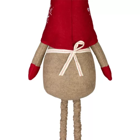 MagicHome Karácsonyi Dekoráció, Törpe, Lány kihúzható lábakkal, 21 x 13 x 90 cm