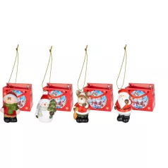 MagicHome karácsonyfadísz, 4x6x9 cm, Eladó doboz 24 db