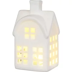 MagicHome karácsonyi dísz, házikó, 8.7 x 7.3 x 15.3 cm