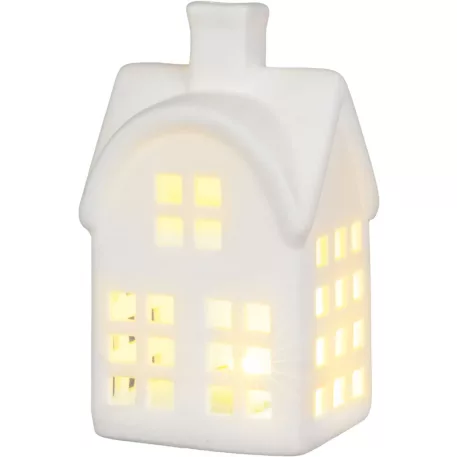 MagicHome karácsonyi dísz, házikó, 8.7 x 7.3 x 15.3 cm