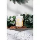 MagicHome karácsonyi dísz, házikó, 8.7 x 7.3 x 15.3 cm