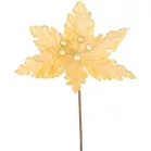 MagicHome karácsonyi arany virág, 30 cm