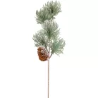 MagicHome karácsonyfaág, fenyő tobozzal, 29 cm