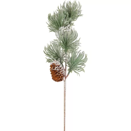 MagicHome karácsonyfaág, fenyő tobozzal, 29 cm