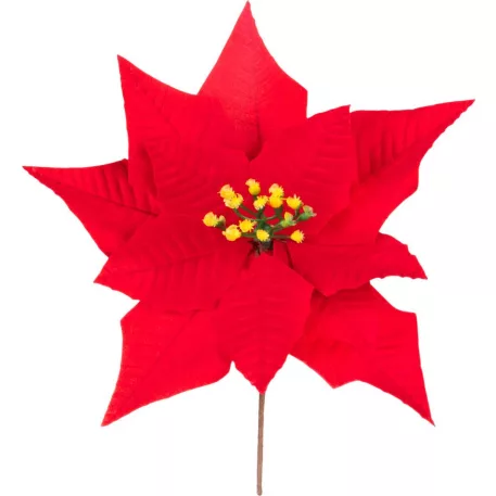 MagicHome karácsonyi virág, mikulásvirág, piros, 24 cm