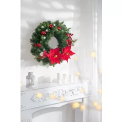 MagicHome karácsonyi virág, mikulásvirág, piros, 24 cm