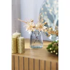 MagicHome karácsonyi ágacska, mikulásvirággal, arany, 24 cm