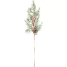 MagicHome karácsonyfaág, bogyókkal, 65 cm