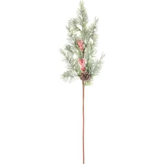 MagicHome karácsonyfaág, bogyókkal, 65 cm