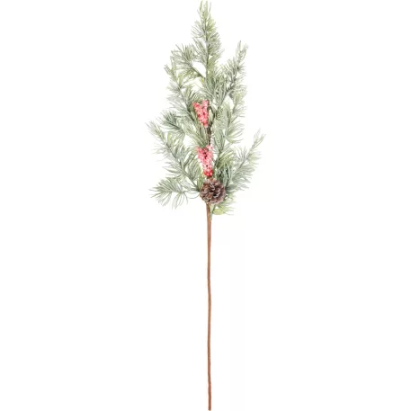 MagicHome karácsonyfaág, bogyókkal, 65 cm