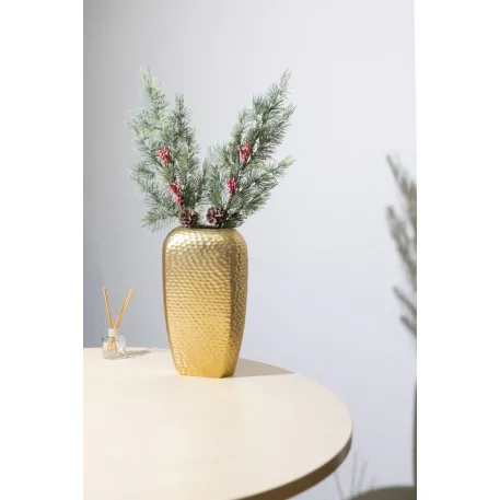 MagicHome karácsonyfaág, bogyókkal, 65 cm