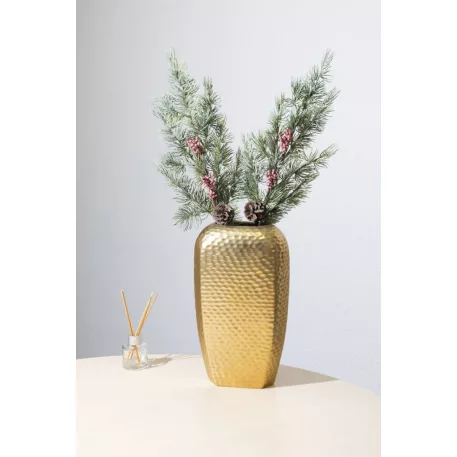 MagicHome karácsonyfaág, bogyókkal, 65 cm