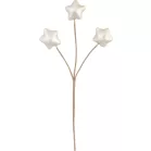 MagicHome karácsonyfaág, csillagok, fehér, 8,5 cm