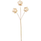 MagicHome karácsonyfaág, csillagok, arany, 8,5 cm