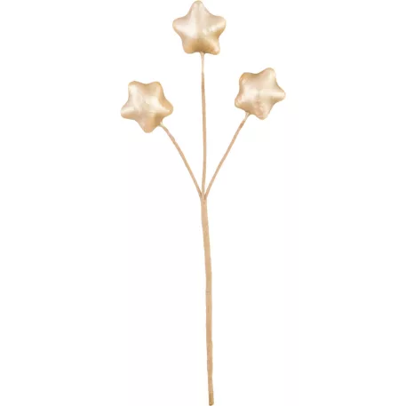 MagicHome karácsonyfaág, csillagok, arany, 8,5 cm