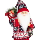 MagicHome Karácsonyi Dekoráció, Mikulás, pulóverrel, 45 cm