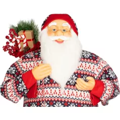   MagicHome Karácsonyi Dekoráció, Mikulás, pulóverrel, 120 cm