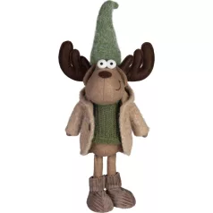   MagicHome Karácsonyi Dekoráció, Fiú Rénszarvas, 22 x 14 x 53 cm