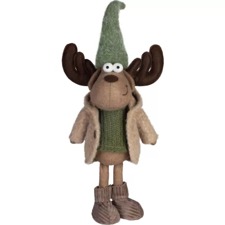 MagicHome Karácsonyi Dekoráció, Fiú Rénszarvas, 22 x 14 x 53 cm