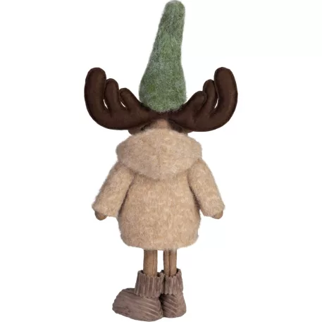 MagicHome Karácsonyi Dekoráció, Fiú Rénszarvas, 22 x 14 x 53 cm