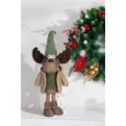 MagicHome Karácsonyi Dekoráció, Fiú Rénszarvas, 22 x 14 x 53 cm