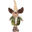 MagicHome Karácsonyi Dekoráció, Lány Rénszarvas, 22 x 14 x 53 cm