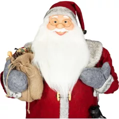 MagicHome Karácsonyi Dekoráció, Mikulás, piros, 120 cm