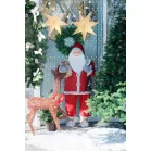 MagicHome Karácsonyi Dekoráció, Mikulás, piros, 120 cm