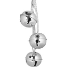 Dekorációs csengők, ezüst, 14x14x46 cm