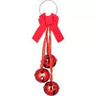Csengő dekoráció, piros, 14x14x46 cm