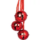 Csengő dekoráció, piros, 14x14x46 cm