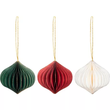 Karácsonyfadísz, gömb, 8 cm, színkeverék