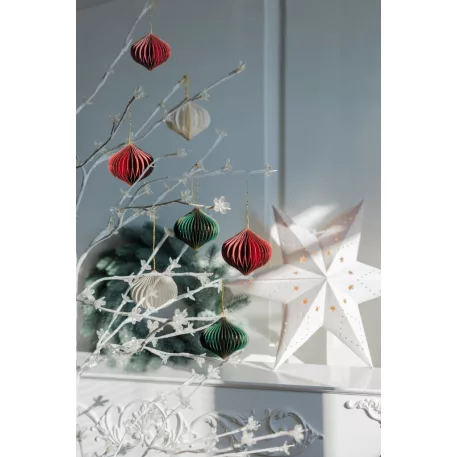 Karácsonyfadísz, gömb, 8 cm, színkeverék