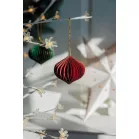 Karácsonyfadísz, gömb, 8 cm, színkeverék