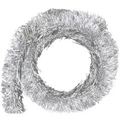 Girland, 9cm x 10m, ezüst