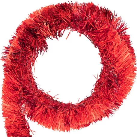 Girland, 9cm x 10m, piros