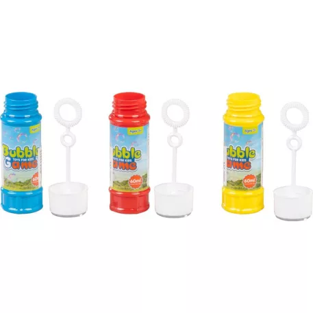 Buborékfújó Strend Pro, játékkal, 60 ml, vegyes színek, sellbox 24 db