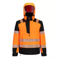   Portwest PW3 Hi-Vis Overhead esőkabát (3L) (narancs/fekete XL)