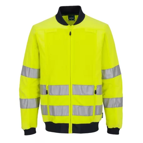 Portwest Hi-Vis szellőző dzseki sárga/tengerészkék S)