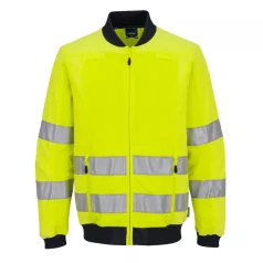 Portwest Hi-Vis szellőző dzseki sárga/tengerészkék XL)