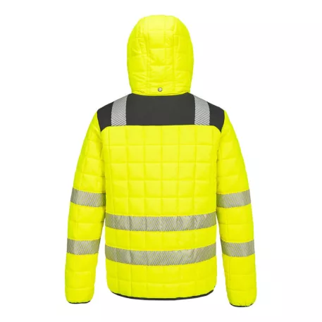 Portwest PW3 Hi-Vis Square baffle kabát (sárga/fekete 4XL)