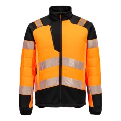 Portwest PW3 Hi-Vis Hybrid Baffle kabát (narancs/fekete XL)