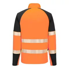   Portwest PW3 Hi-Vis 1/4 cipzáras pulóver (narancs/fekete XL)