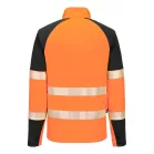 Portwest PW3 Hi-Vis 1/4 cipzáras pulóver (narancs/fekete 3XL)