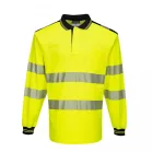 Portwest PW3 Hi-Vis hosszú ujjú pólóing (sárga/fekete XS)